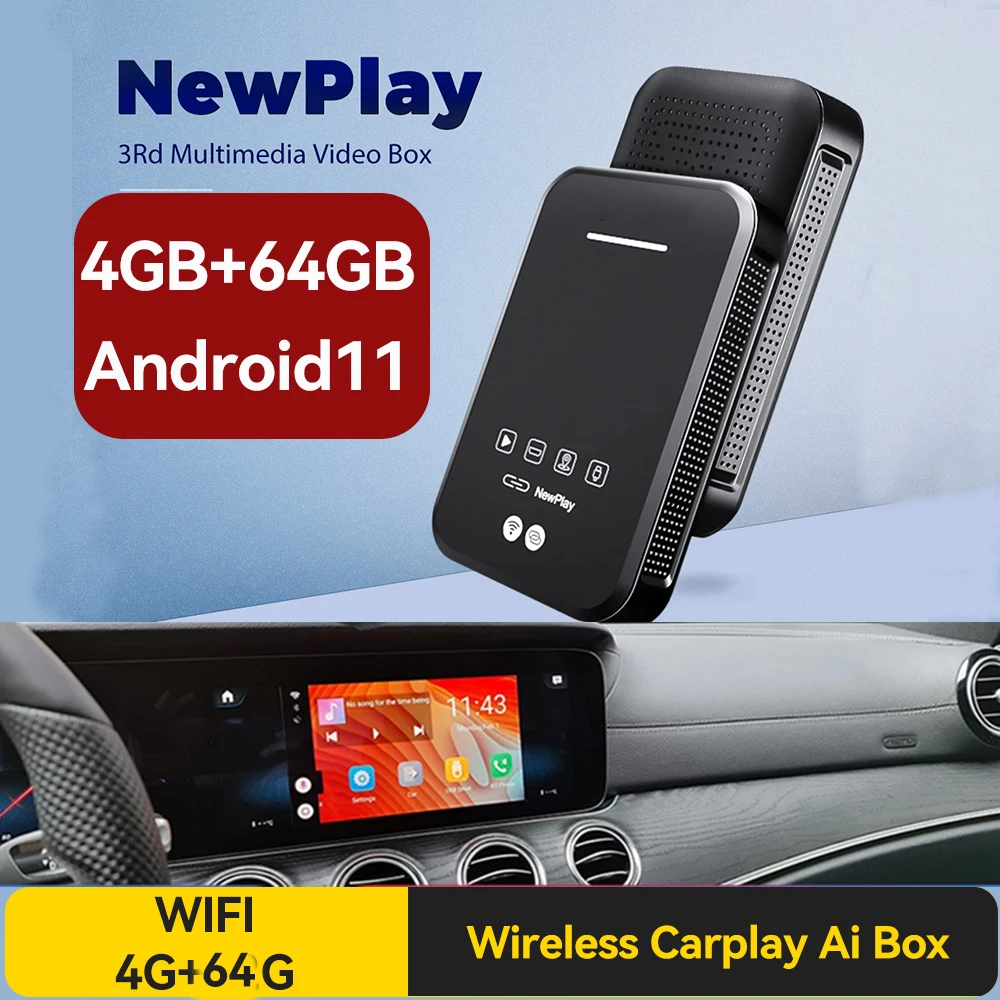 Mmb Carplay 4gb+64gb Mmb Wireless Apple Carplay Ai Box Multimedia Android Video Box Android 11