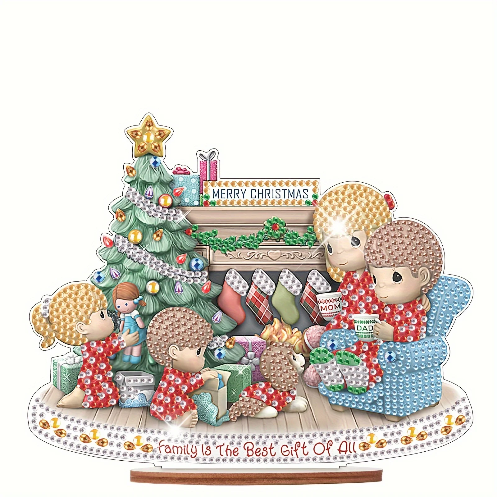 Diamond Painting Kits DIY Christmas Family Tabletop decoration 5D Diamond Art Christmas Decorations