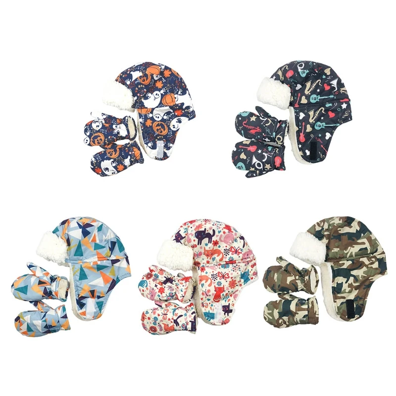 

Kids Waterproof Winter Snow Ski Mittens Hat Keep Hands Stay Warm and Dry in Winter Playing Suitable for Outdoors Winter