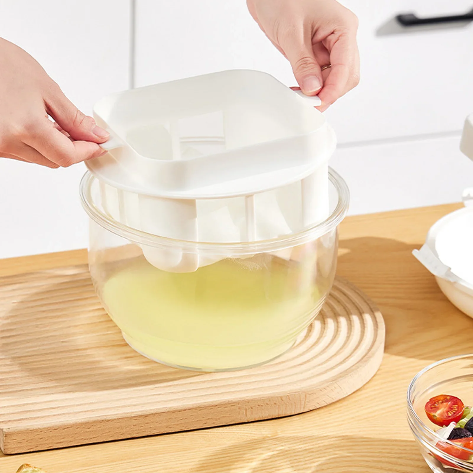 Yogurt Whey Separator yogurt separator Round Large Capacity Efficient Fine Mesh Yogurt Maker Filter for Home Kitchen