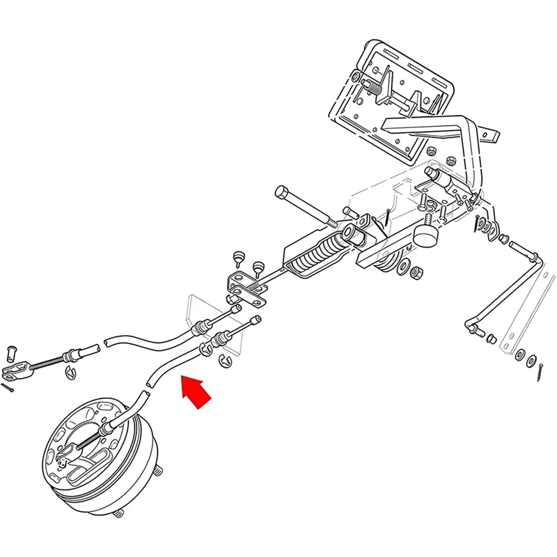 EZGO TXT 브레이크 케이블 세트, 승객 및 운전자 측면 금속 코어, 골프 카트 1994-2008 가스 및 전기 70969-G03