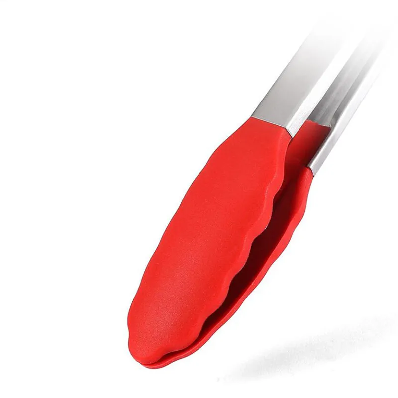 3Pcs Silicone Oil Basting Brush BBQ Tongs Set Cake Cream Scraper Butter Smoother Kitchen Grill Food Meat Tongs Barbecue Tools food tongs