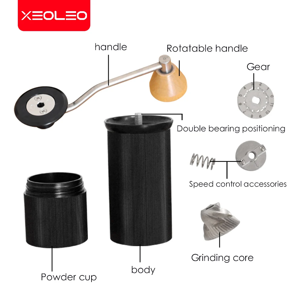 Portable Manual Coffee Grinder - مطحنة قهوة يدوية...