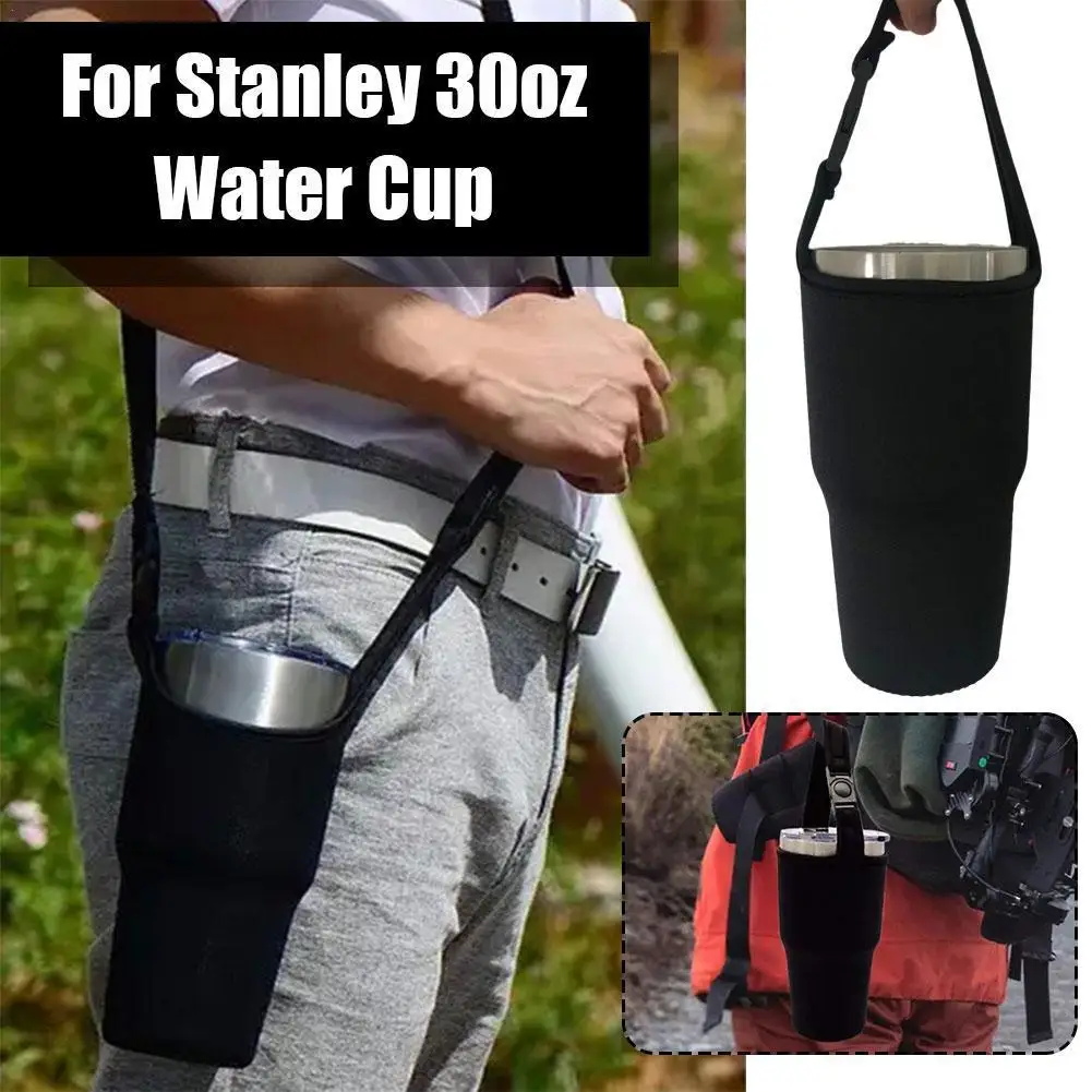 

Water Bottle Cover 30oz Tumbler Portable Cup Sleeve Outdoor Hiking Travel Bottle Water Camping Fishing Cup Accessories Hold W2N6
