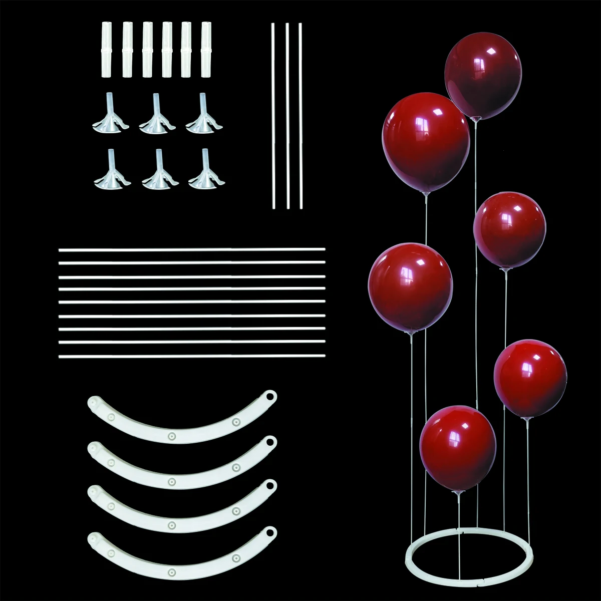 Balloon table floating bracket pillar wedding birthday party decoration floating path guiding pole support party decoration