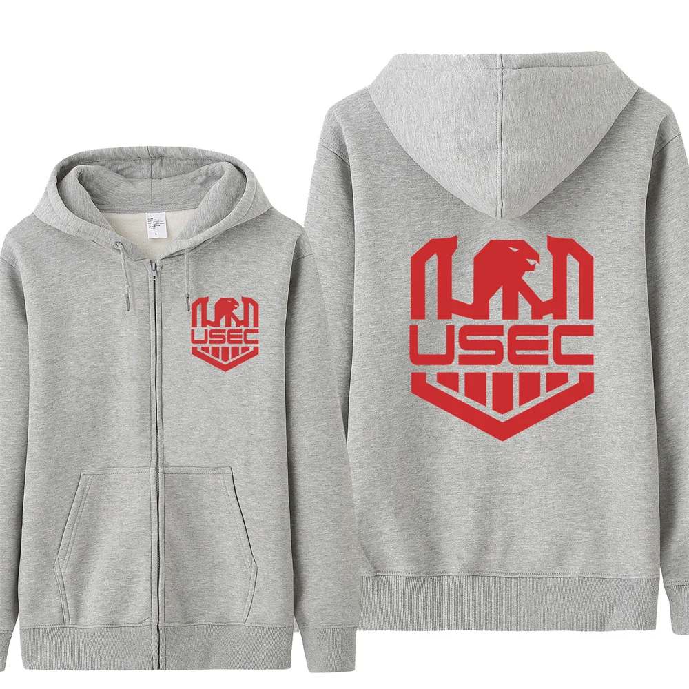 Tarkov USEC Logo Sweatshirts Men Casual USEC Hoodies Fleece Jacket