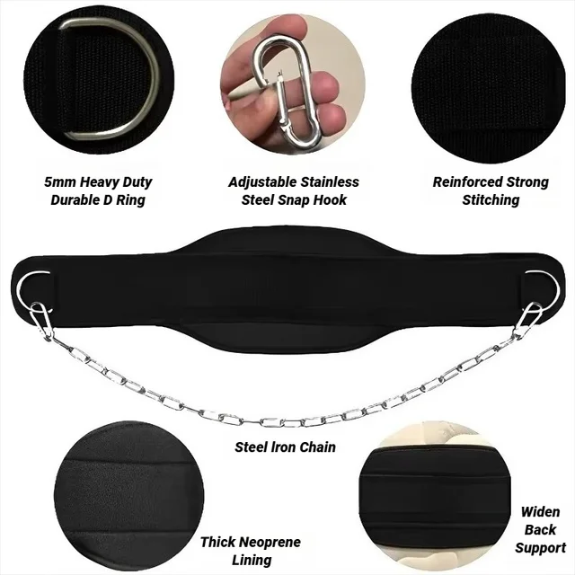 High Quality Premium Weight Lifting Waist Strap for Pull Up Strength Training Comfortable Unisex for Daily Gym