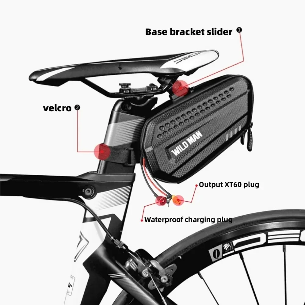 Batteria 52V 48V 36V 10Ah 12Ah 14Ah 16Ah agli Ioni di Litio Impermeabile per Moto/Scooter/Bici 250W-500W - immagine 2