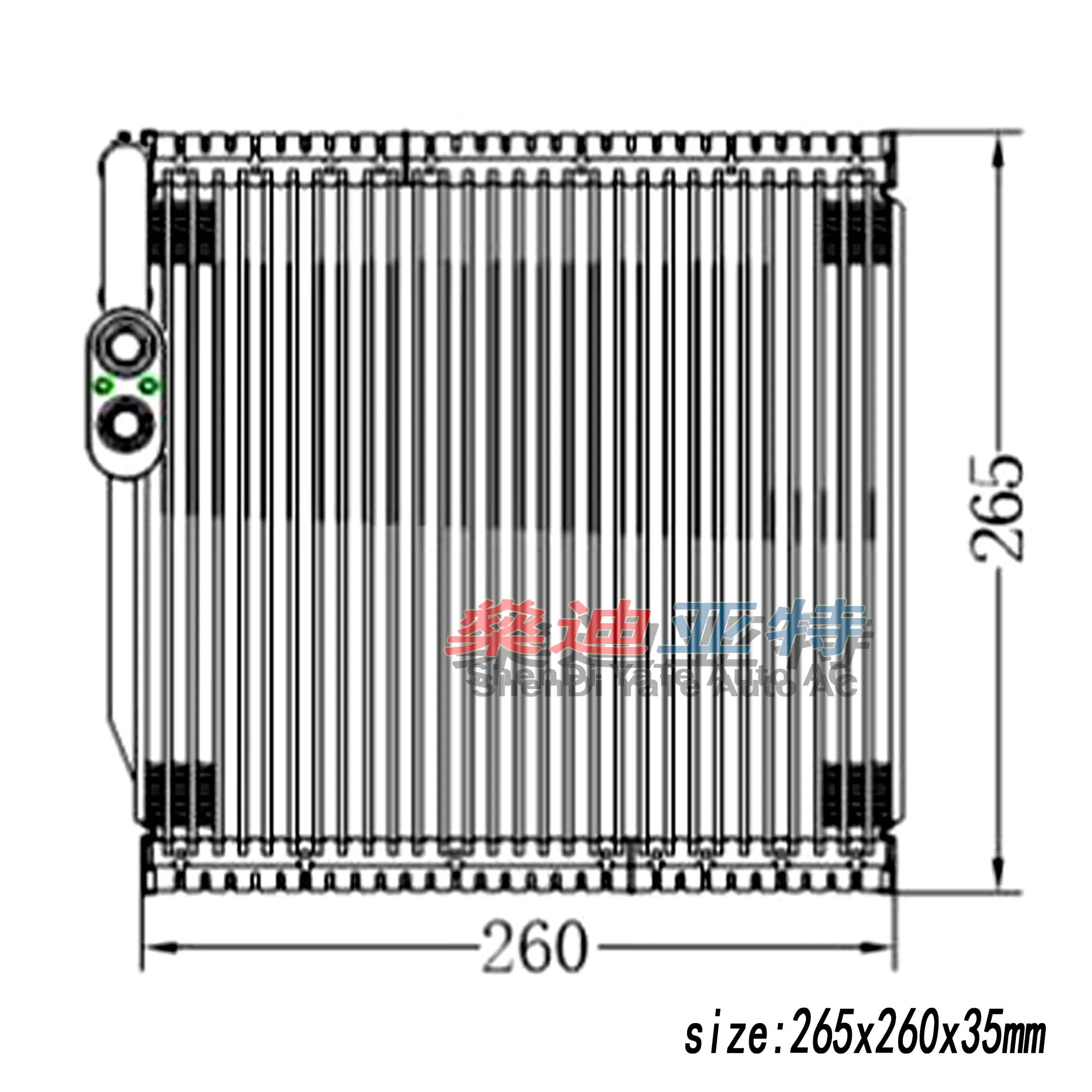 97139F2500 Auto A/C Evaporator Core For 2015- Kia Hyundai Elantra RHD