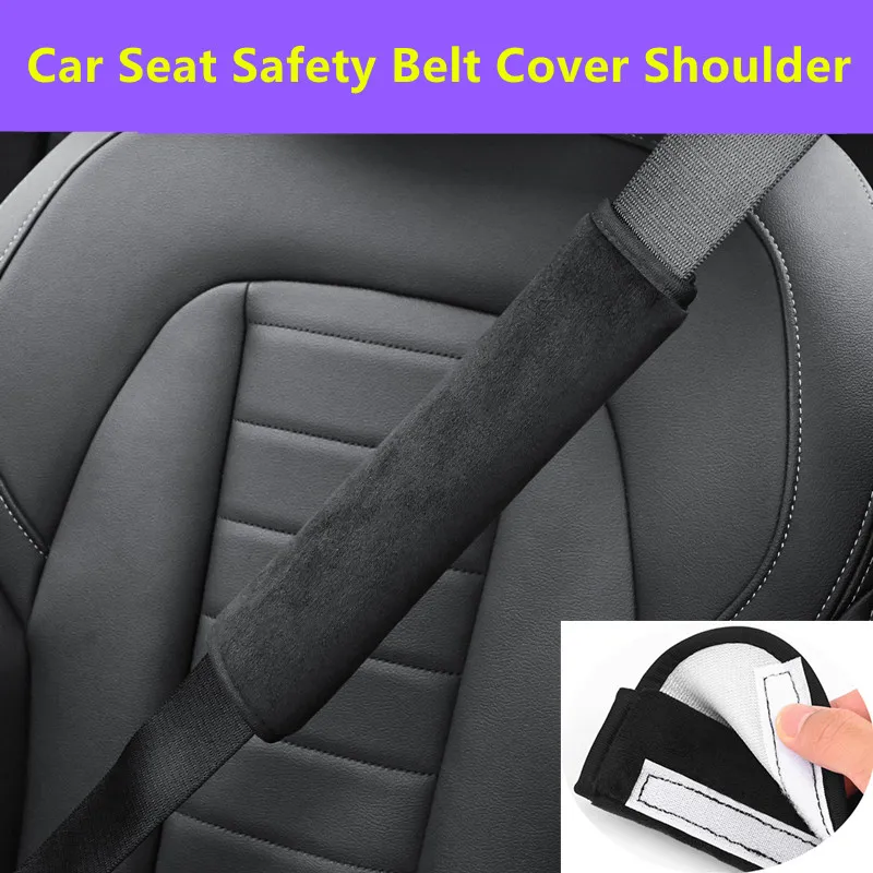 Car Seat Belt Cover Shoulder protect Cushion Adjustable Plush Pad For Jaguar series XE XJ XEL F-TYPE XK Interior Accessory 1Pcs