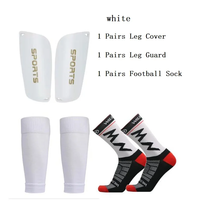 

3PCS Set Men Woman Sports Soccer Socks Non-slip Football Socks Tennis Yoga Cycling Leg Cover Shin Pads Leg Guard