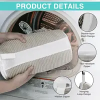 1pc Shoe Wash Bag, Keep Shoes Clean, Washing Machine Shoe Wash Bag, Reusable Durable Zip Shoe Wash Bag, Shoe Cleaning Bag 2