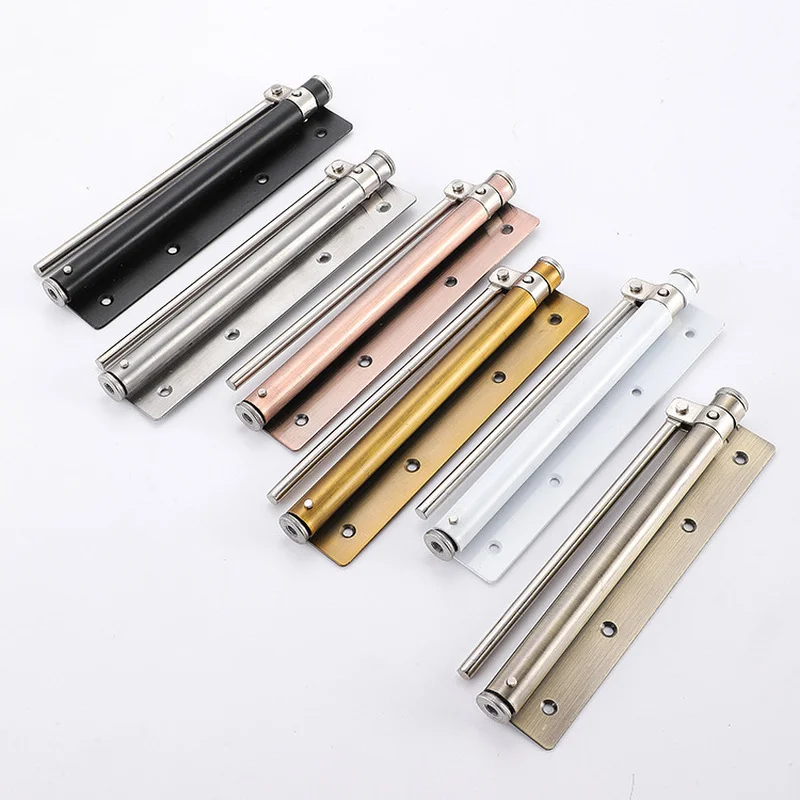 1 Set Automatic Spring Door Closer Hydraulic Mute Hidden Spring Door Closer Home Light Open Hardware 50kg