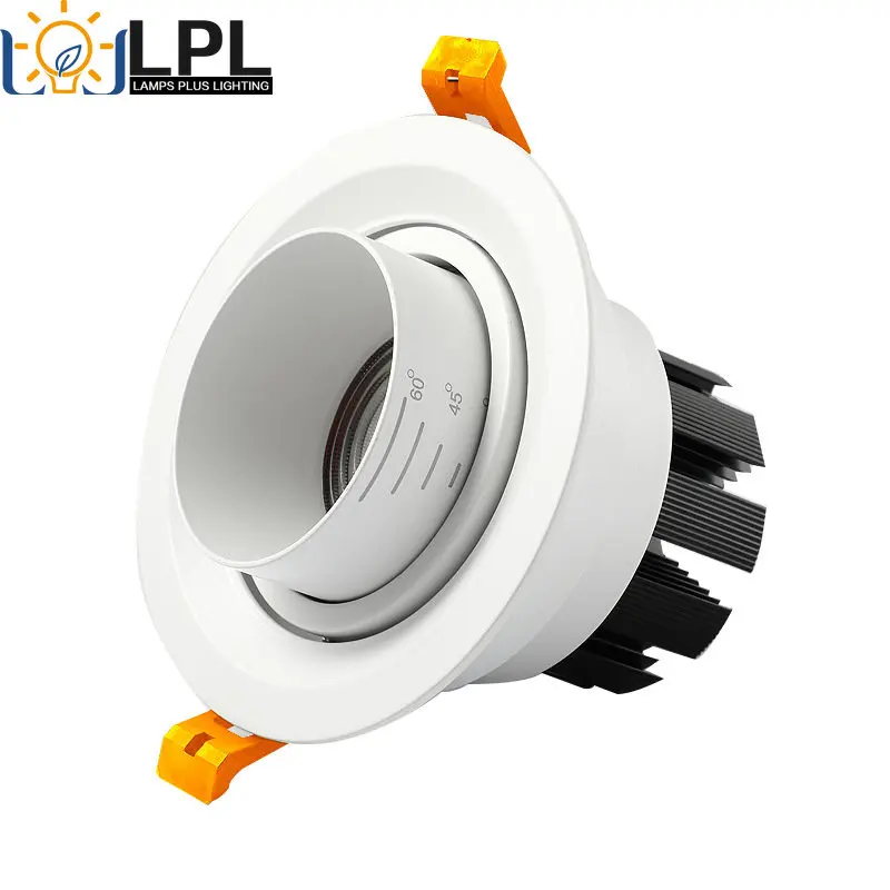 Led Embedded Downlight Focusing Spotlight Antiglare Cob Light Aisle