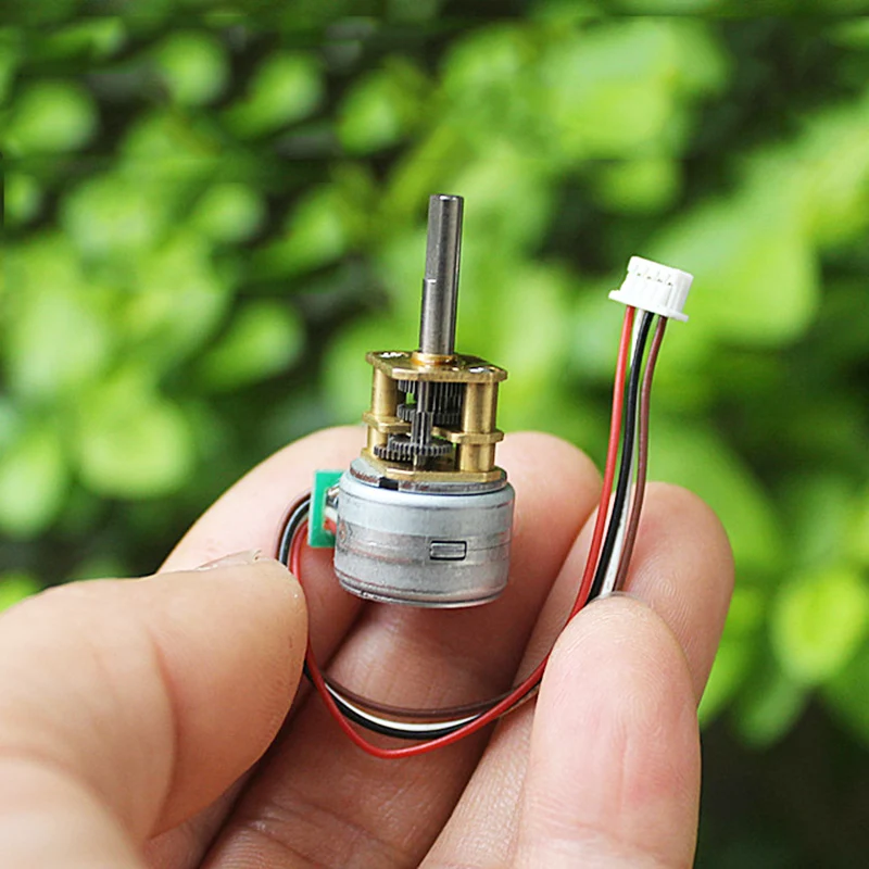 15Mm Micro Precision 2-Phase 4-Wire Full Metal Gearbox Gear Stepper Motor Dc 5V Riduttore Step Gear Motor Fai Da Te Smart Robot Car Toy