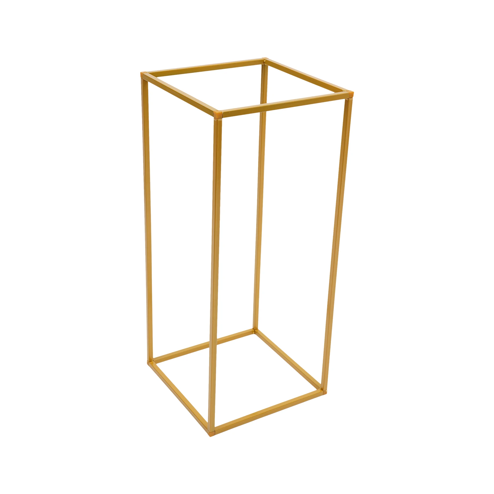 Goldener 2x2m Rahmen mit 2 Stück 26,5x26,5x60cm Blumenhaltern, Hochzeitsbogen, Hochzeitsständer, Dekoration für Party, Zeremonie, Veranstaltung – Detail 11