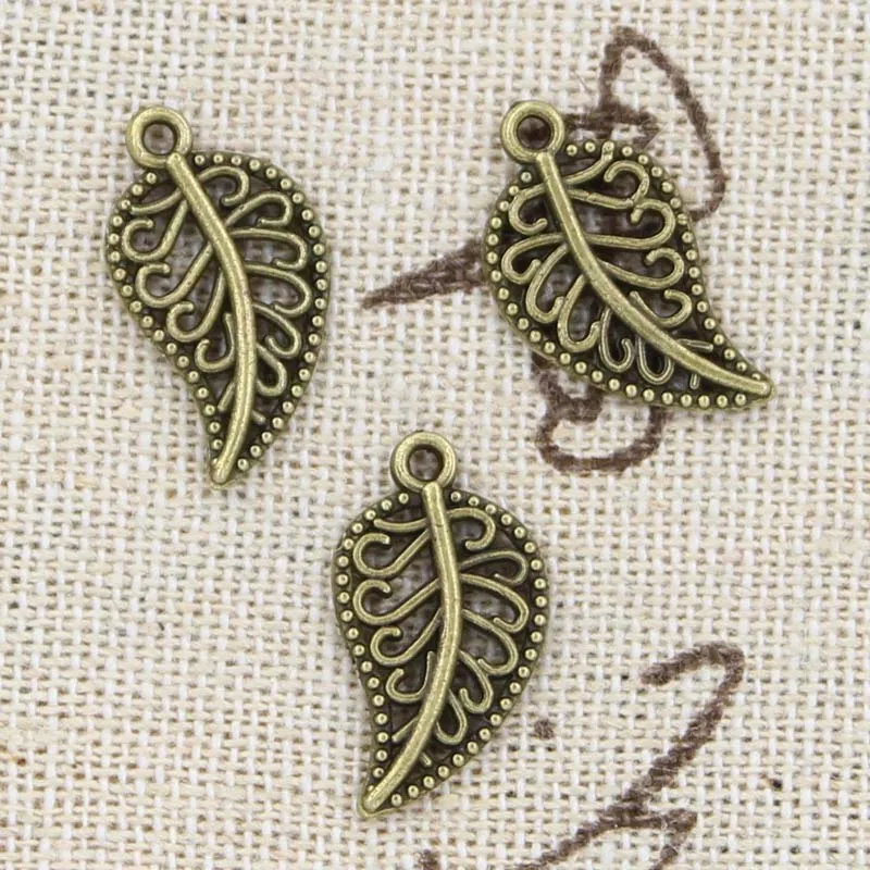 30 stücke Charms Baum Blatt 18x10mm Antike, Der Anhänger fit,Vintage Tibetischen Bronze Silber farbe, DIY Handgemachten Schmuck