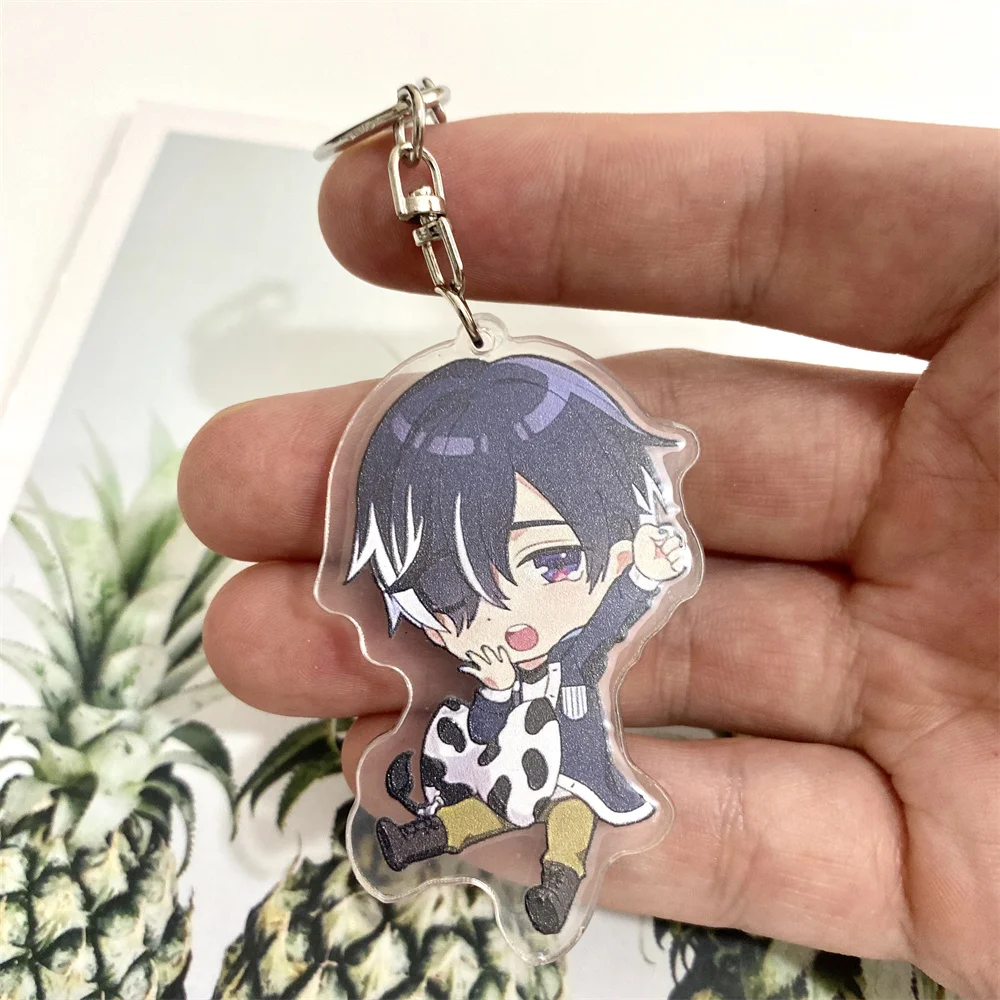 ObeyMe! Anime Schlüsselanhänger Set – 8 Acryl-Figuren, Je Ca. 5,5 Cm, Mit Metallring, Für Keys, Rucksack Oder Cosplay