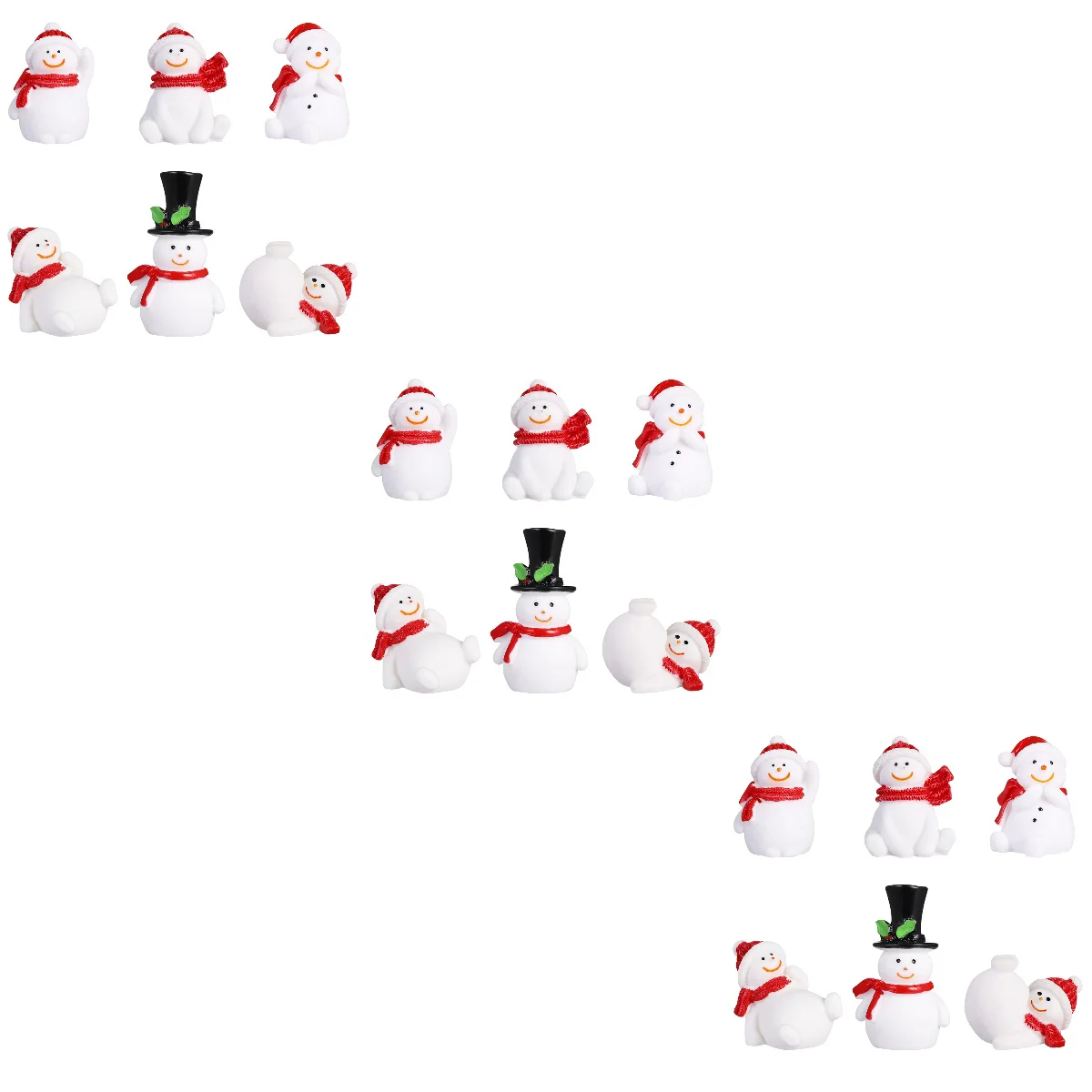 

3pcs Amosfun 13pcs Creative Desktop Ornament Christmas Decor Micro Landscape Decoration Crafts Adornment Gifts (Random Style)