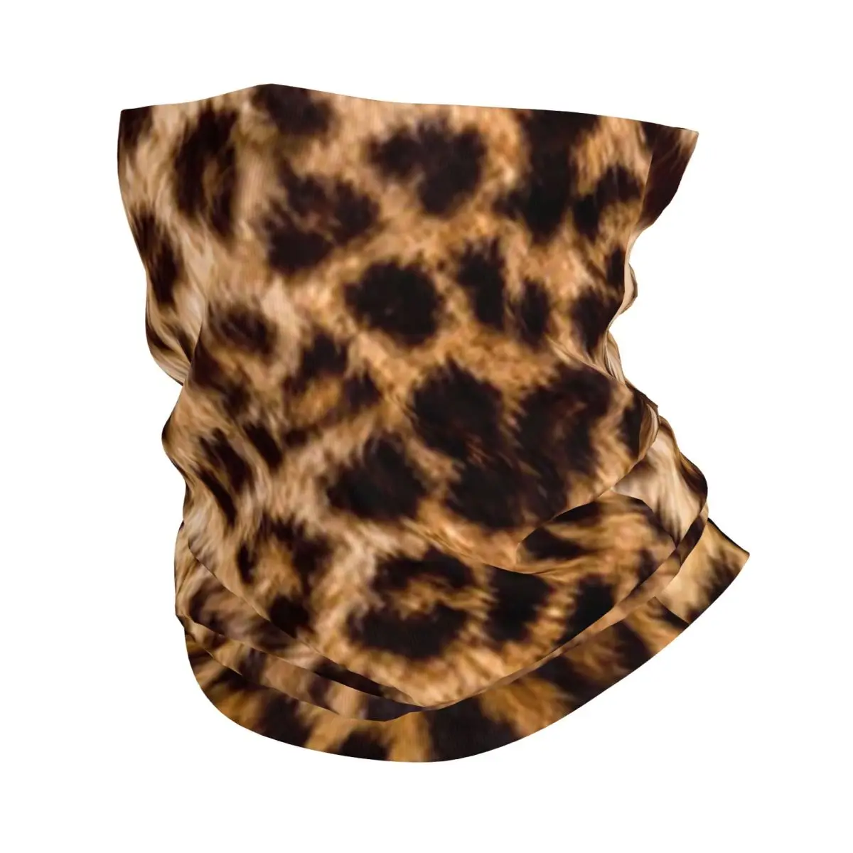 Leopard Cheetah Fur Hide Bandana Neck Warmer For Women Men Winter Ski