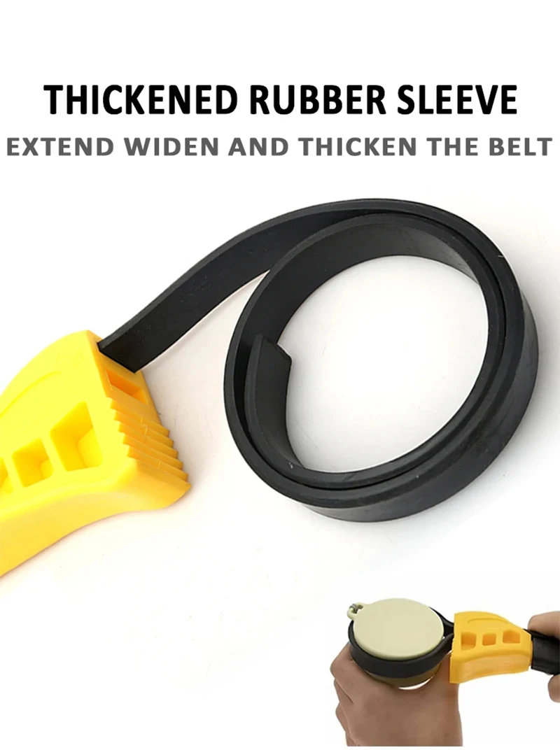 Hohe Qualität Multifunktionale Gürtel Schlüssel Öl Filter Puller Strap Spanner Kette Schlüssel Strap Opener Flasche Opener Wrench Tool – Detail 1