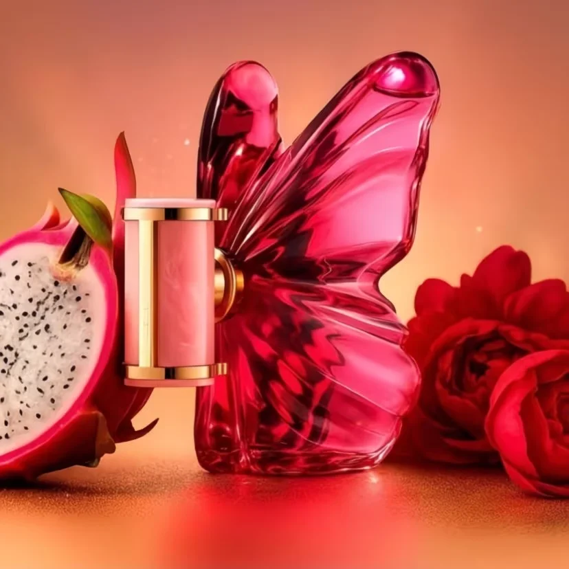 LA Bom. b.A 2.7oz female perfume, fresh flower and fruit fragrance, dragon fruit integration, unique butterfly design 2