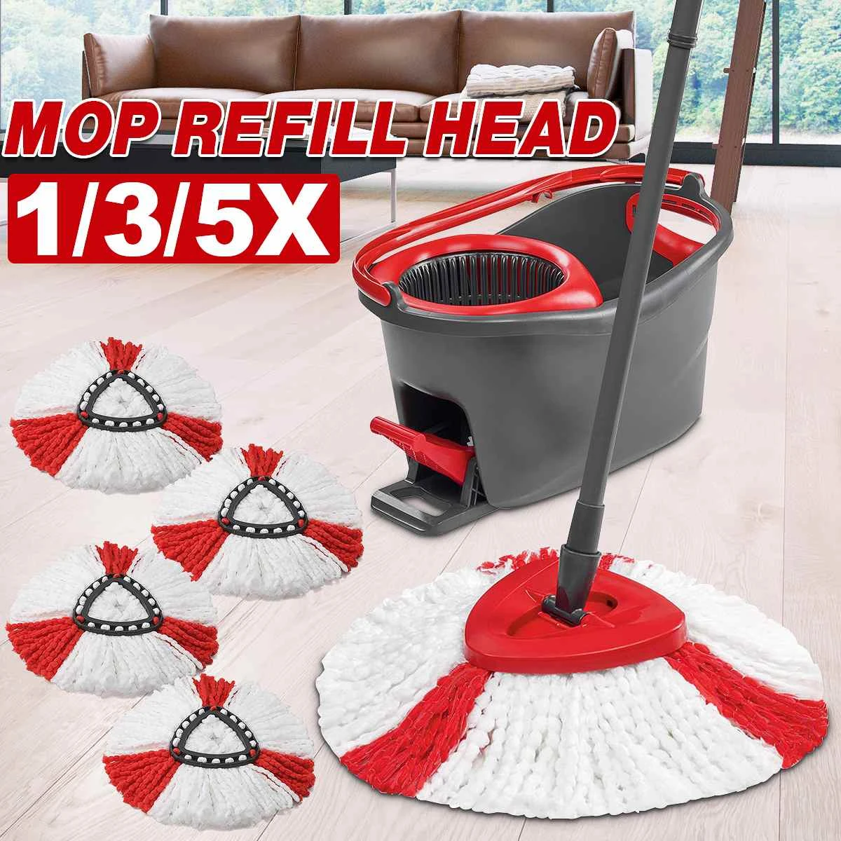 Ploeg Durven klein Microfiber Replacement Head | Vileda Spin Mop Replacement | Microfiber Mop  Accessories - Cleaning Cloths - Aliexpress