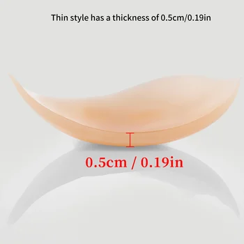 Reusable front button chest patches, silicone invisible strapless self-adhesive breast patches, women's underwear accessories 2