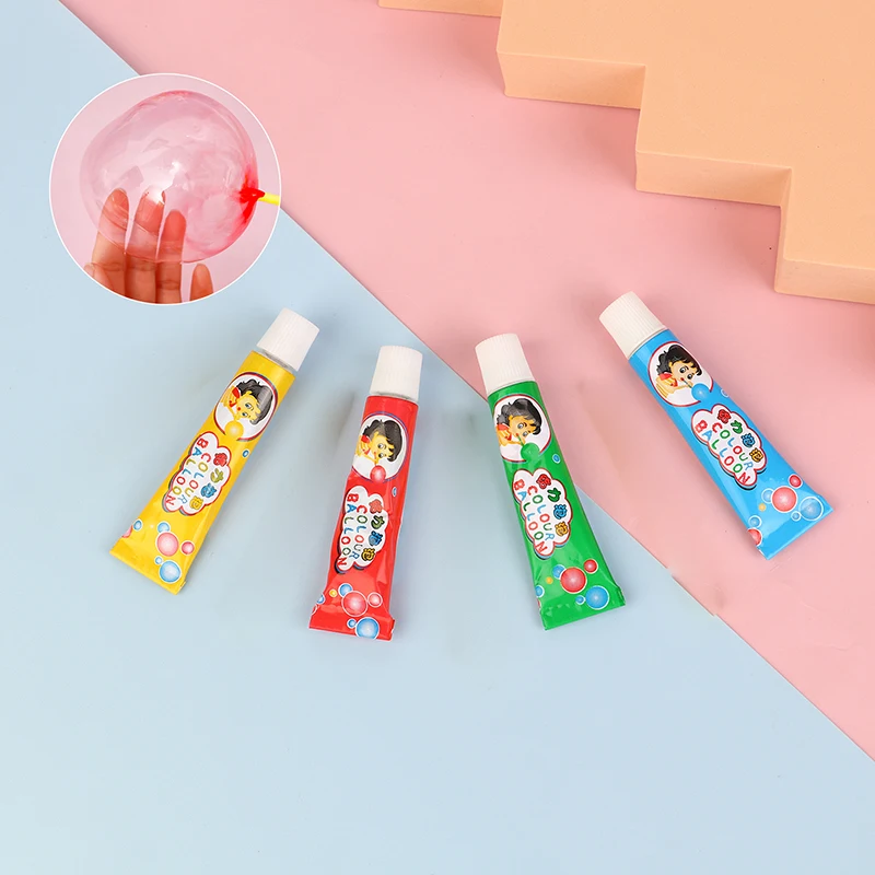 1/3PCS Blowing Colorful Bubble Ball Plastic Balloon Won't Burst Safe For Kids Boys Girls Gift Cartoon Magic Bubble Glue Toy 4