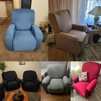 Elastic Non   Slip Recliner Chair Cover  Stretch Spandex  Ideal for Living Room Armchairs 2