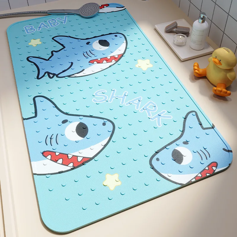 Cartoon Bathroom Non-slip Mat Foot Mat Suction Cup Waterproof Shower Room Bathtub