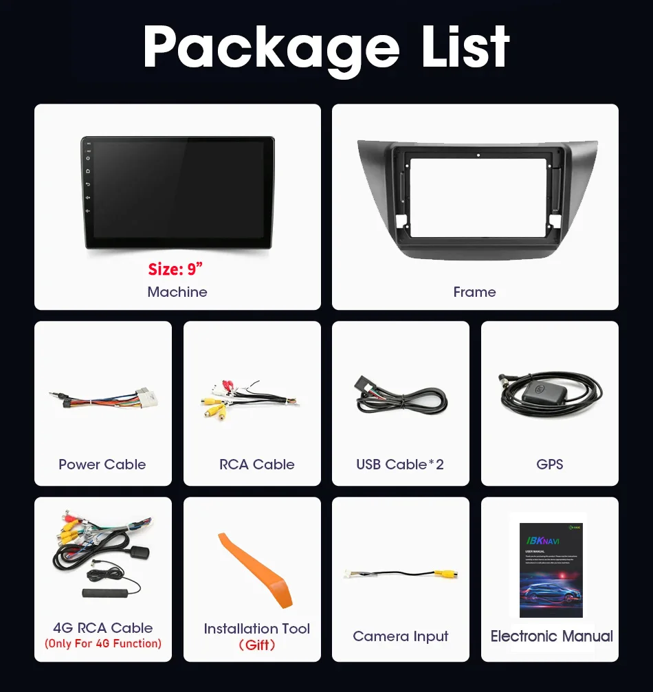 자동차 라디오 멀티미디어 비디오, 미쓰비시 랜서 9 CS 2000 - 2010 GPS 무선 애플 안드로이드 14 네비게이션 라디오, 2 Din 화면