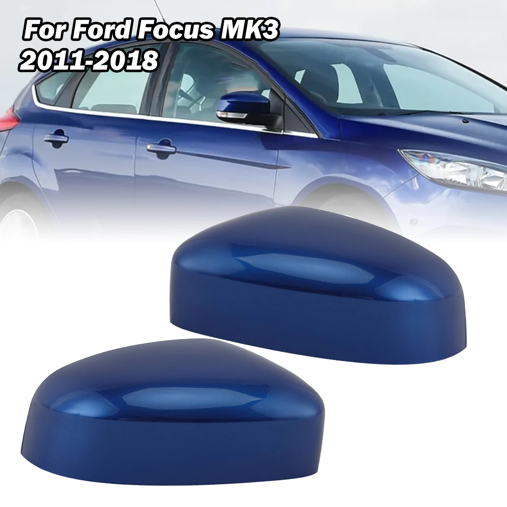 Coprispecchietti Laterali Nero Lucido Per Ford Focus MK4 (2019-2022) LHD: Calotte Aggressive In ABS, Sostituzione E Personalizzazione