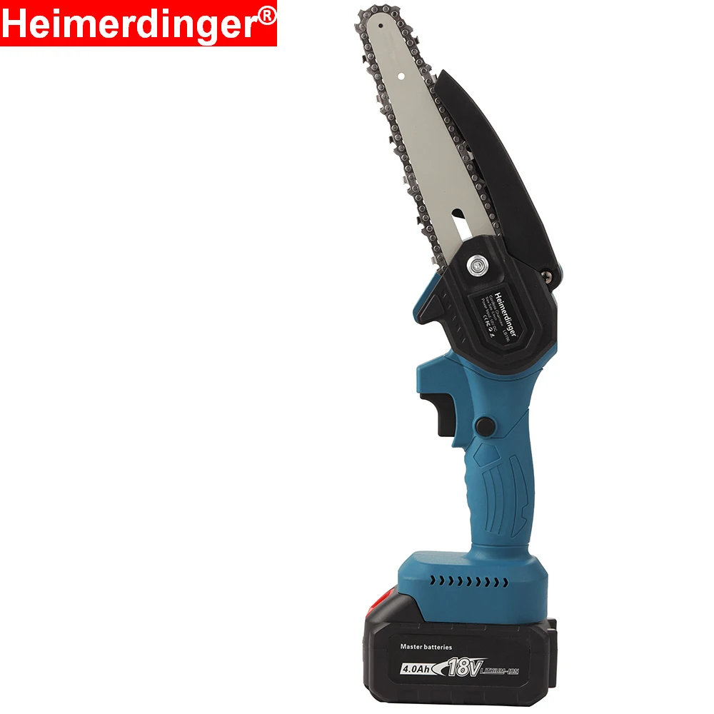 18V Lithium Battery Powered Cordless Brushless 6 Inch Mini Pruning Saw Mini Electric Chainsaw with one 4.0Ah Battery