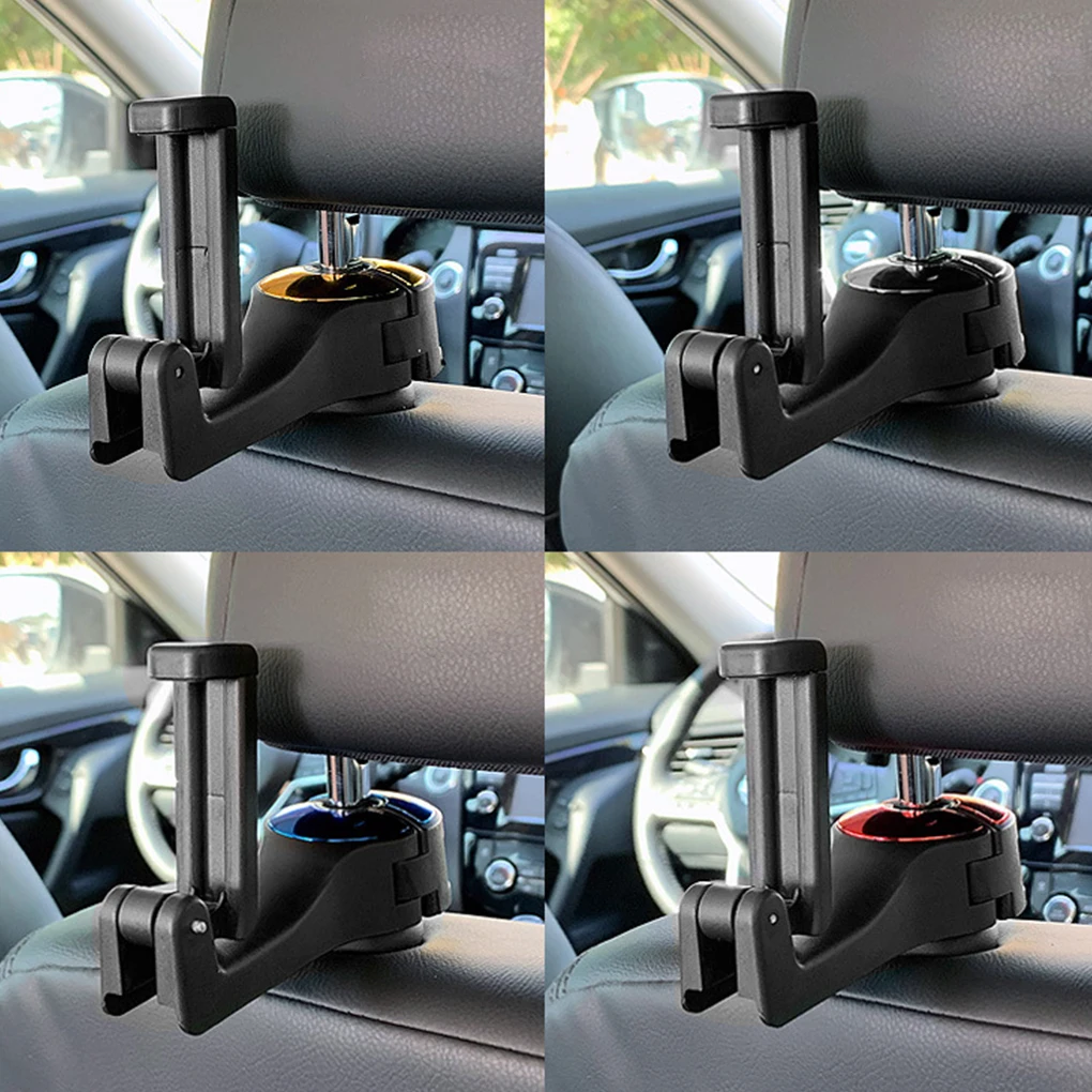 2 in 1 Car Headrest Hook Hanger Foldable Handbag Grocery Organizer