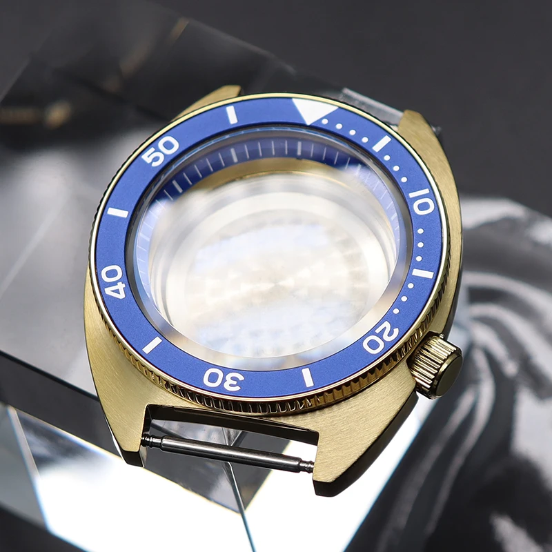 

41mm Gold Case skx007 skx009 skx013 Mod Parts Men's Watch For Seiko Tuna Turtle Sapphire Crystal 28.5mm Dial nh35 nh36 Movement