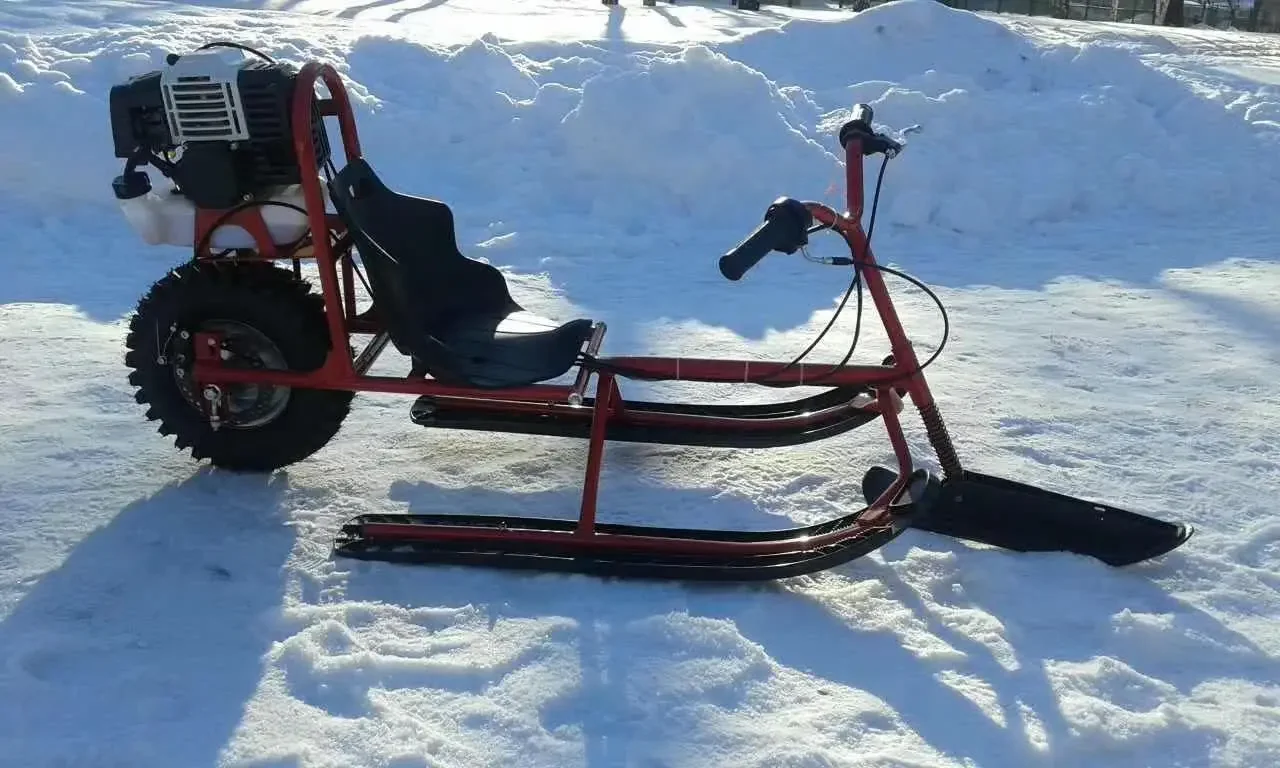 SNOWページ✩.*˚ 200cc Snow Scooter Snowmobile Snow Racer Bike High Quality