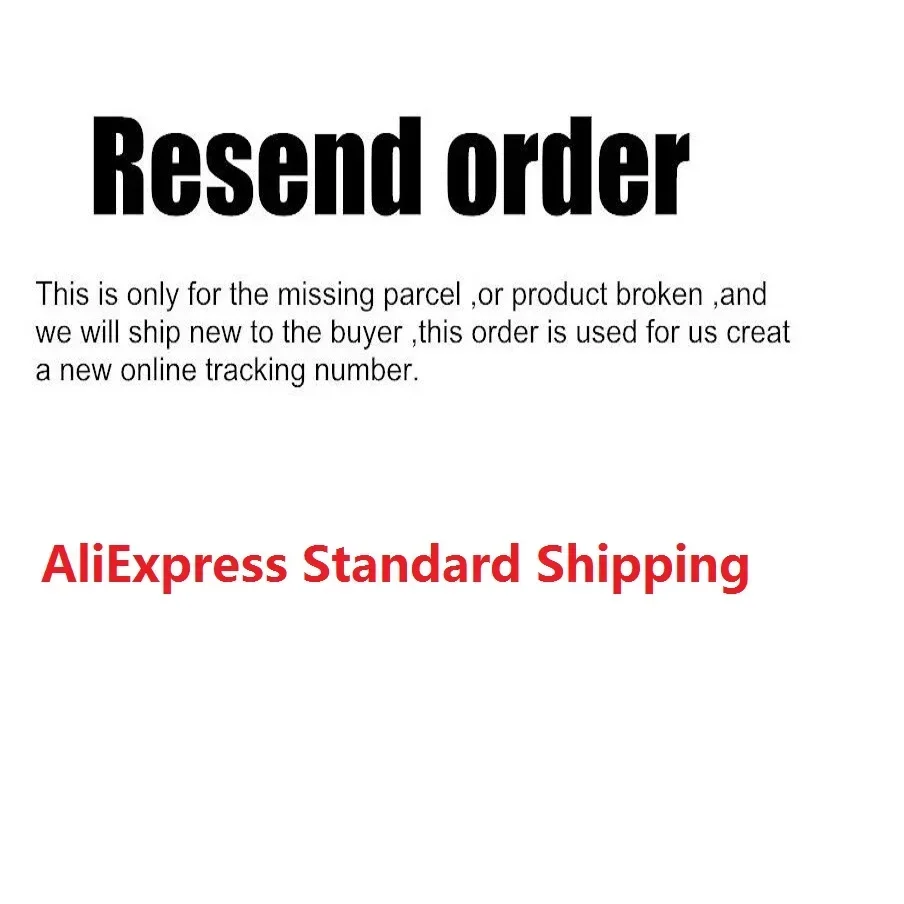 This is only for the we will shipnew to the buyer, this orderisused forus creat a new online tracking number.