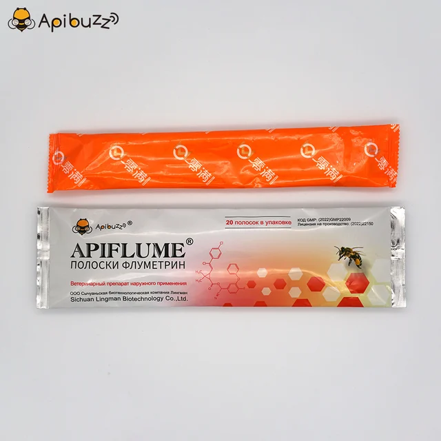 Méhkat Kezelés Orosz Változat Apibuzz Apiflume 20-Szalag Flumethrin Csík A Varroa Atka Vezérlő Méhészeti Berendezésekhez - Image 4