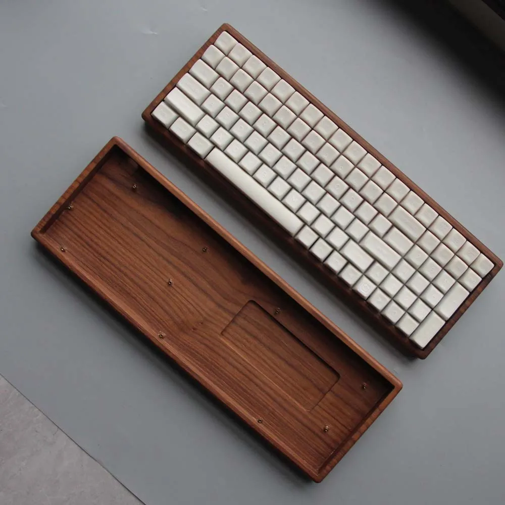 木製メカニカルキーボードキット,北米ウォールナット,96