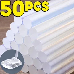 Strong Adhesive Transparent Glue Sticks for DIY Crafts and Repairs (1/50pcs)