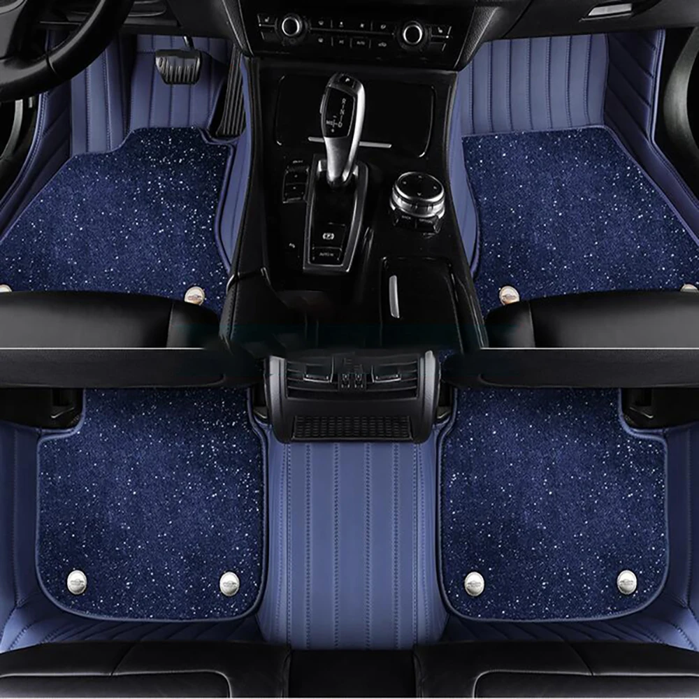 메르세데스 벤츠 GLB X247 2019-2024 년 자동차 카펫 발 라이너 자동차 액세서리에 대한 더블 레이어 사용자 정의 자동차 바닥 매트