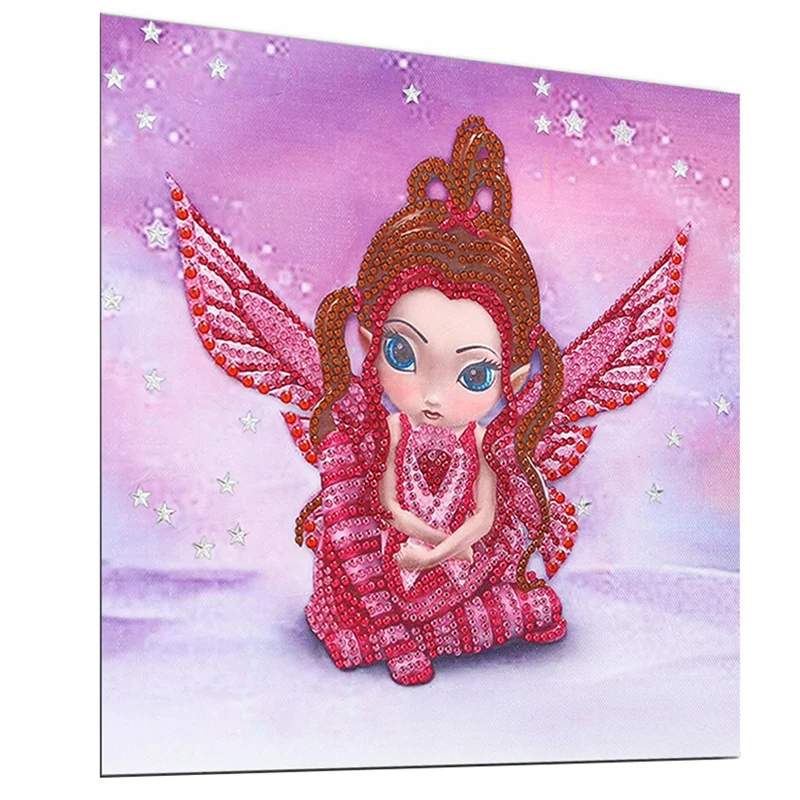 

Partial Special Shaped Drill Rhinestone DIY Diamond Painting "Fairy" Girl Embroidery Cross Stitch Decor Gift DZ538