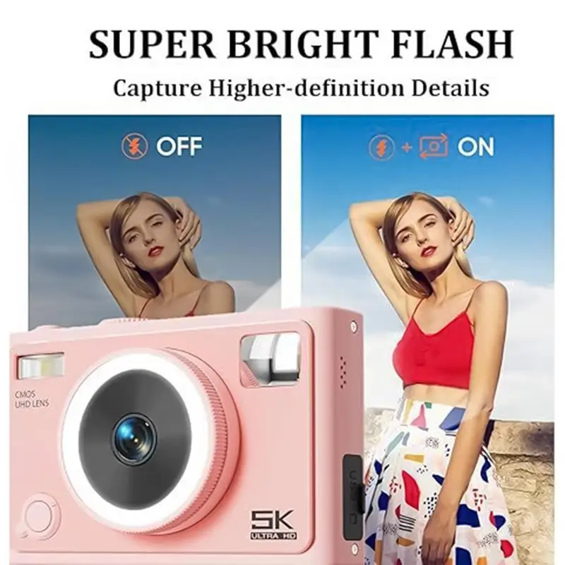 SLR Camera Compact Small Travel Camera Professional Photo-Taking Tool Anti-Shake 2.8-Inch IPS Screen Photography Accessories For