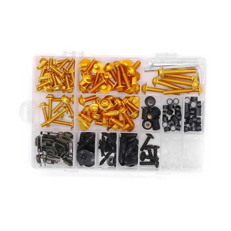 195 Pz Moto Carenatura Bulloni Kit Vite Per Ducati 1199 1098 899 848 Evo Panigale Corse Supersport 1000 Oro