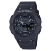 Electronic Digital Sports Unisex Watch LED Dual Display World Time Large Dial Multi Time Zone Rubber Strap 6