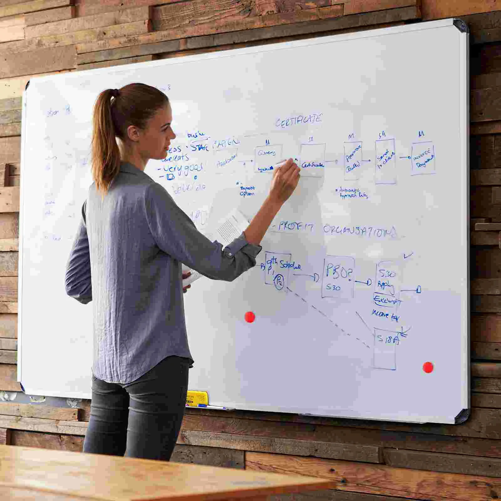 마법의 물 그림 펜, 마그네틱 화이트보드 키트, 화이트보드 펜, 화이트보드 핀, 어린이 화이트보드 후크, 스푼 포함