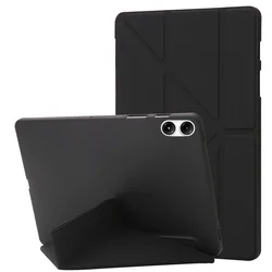 PU Leather Multi - Folding Case with Soft Silicone Back and Stand Cover - Redmi K Pad 8.8 2025 (Black)