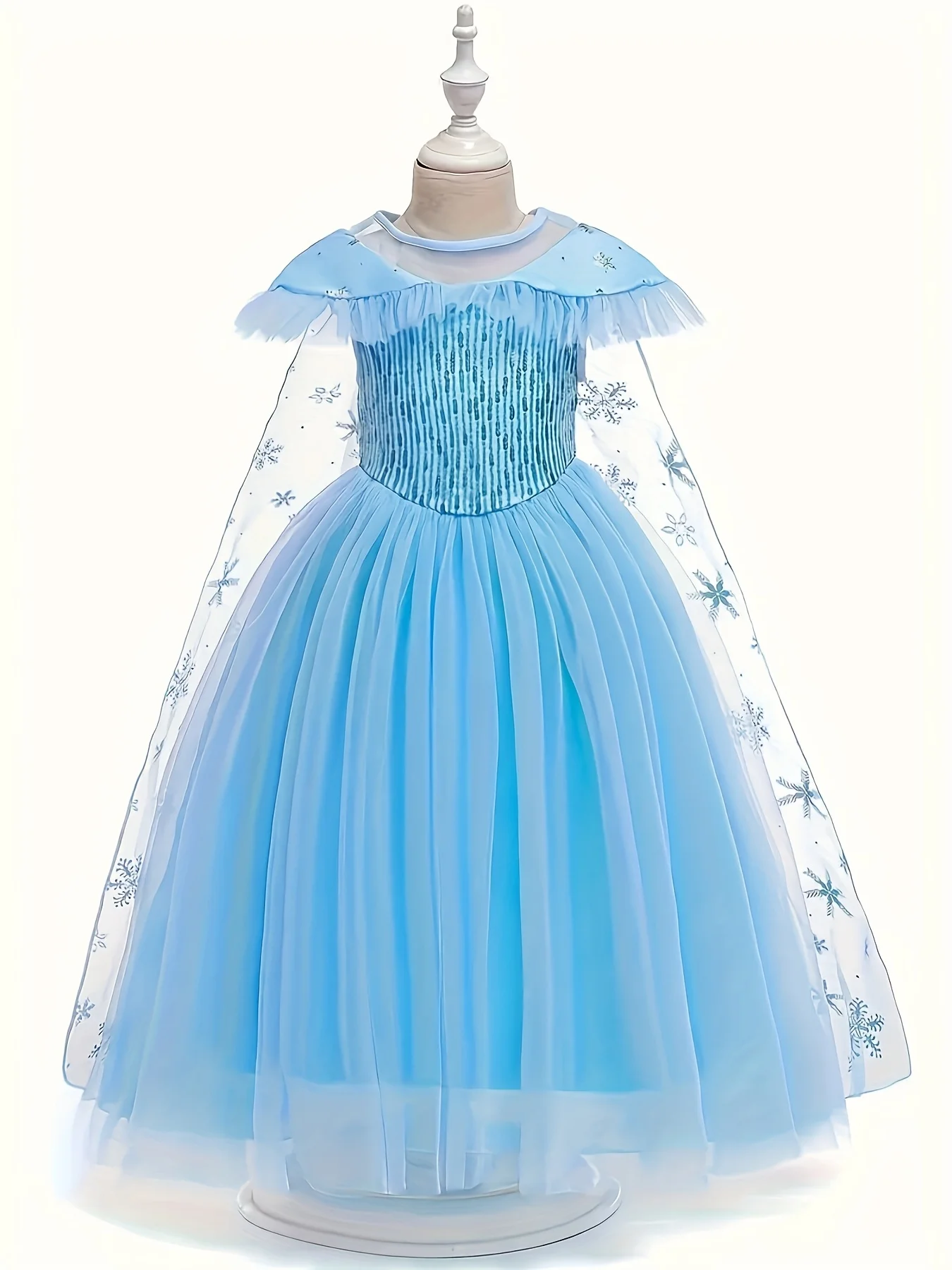 Stunning Frozen Elsa Dress With Led Light For Girls
