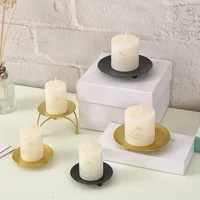 Iron Black Golden Candle Gold Candle Holders for Wedding Festival Party Candlestick Holder Art Gift Home Decoration Accessories 2